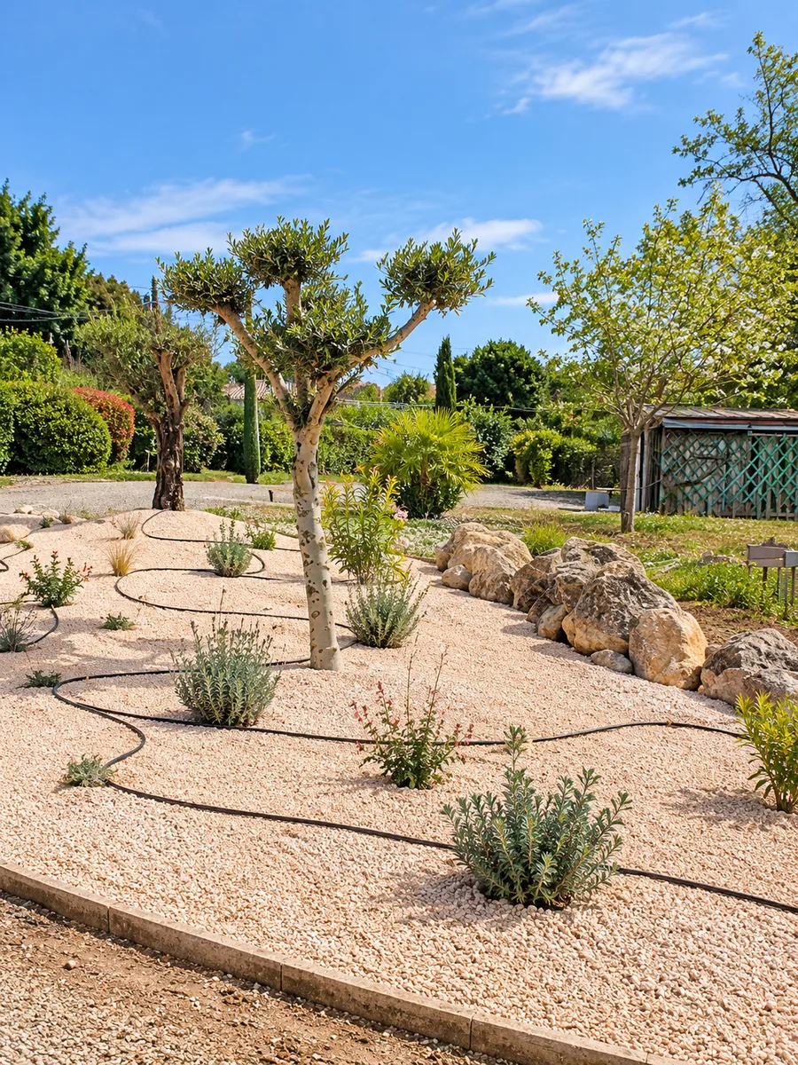 Création d’un jardin minéral près de Montauban